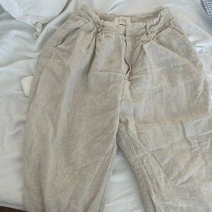 DISSH Tan Straight Leg Pants Versatile Style
